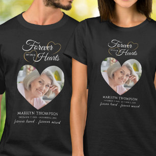 Forever In Our Hearts Memorial Photo T-Shirt