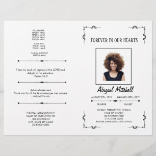 Forever In Our Hearts Memorial Program   FP0018 Flyer