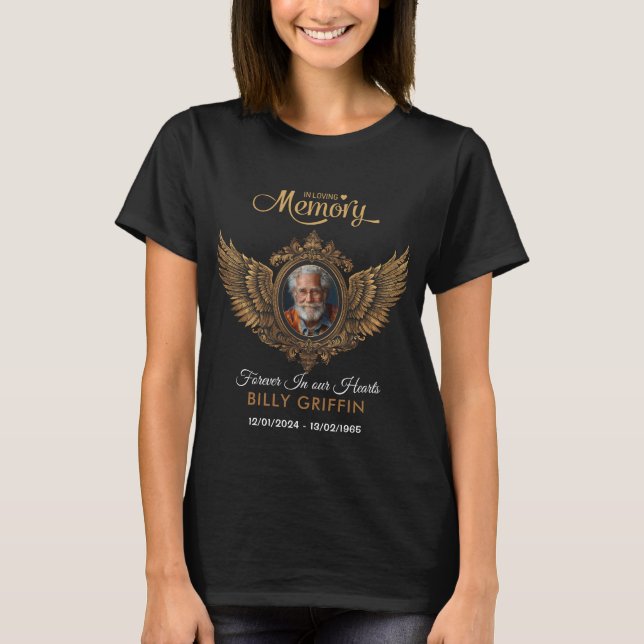 Forever in Our Hearts: Personalized Keepsake T-Shirt (Front)