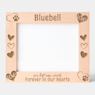 Forever In Our Hearts Pet Memorial Etched Frames