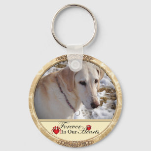 Forever in Our Hearts Pet Memorial Keychain