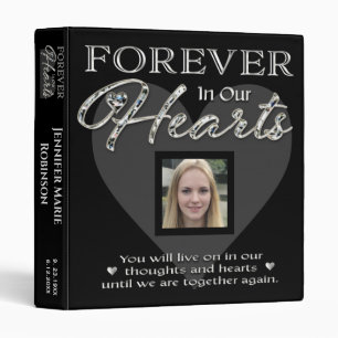 Forever in Our Hearts Photo Classeur commémoratif