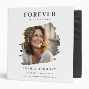 Forever in Our Hearts Photo Funeral Keepsake Binder