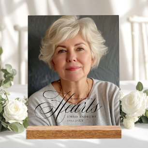 "Forever in Our Hearts" Photo Funeral Memorial