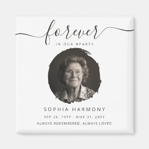 Forever in Our Hearts Photo Memorial Magnet