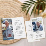 Forever in our Hearts Photo Memorial Prayer Card<br><div class="desc">Simple, book fold, funeral prayer card which you can personalize with 2 photos. The sample wording includes the poem "My Gift to You" written by Tania Chapman, which you are welcome to use or you can replace it with a psalm, hymn or other wording of your choice. You can also...</div>