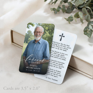 Forever in our Hearts Photo Prayer Card