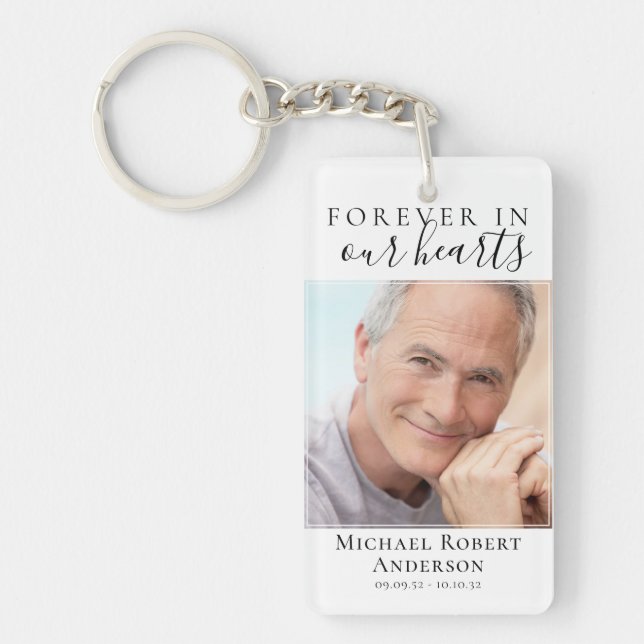 Forever in Our Hearts Photo Sympathy Memorial (Devant)