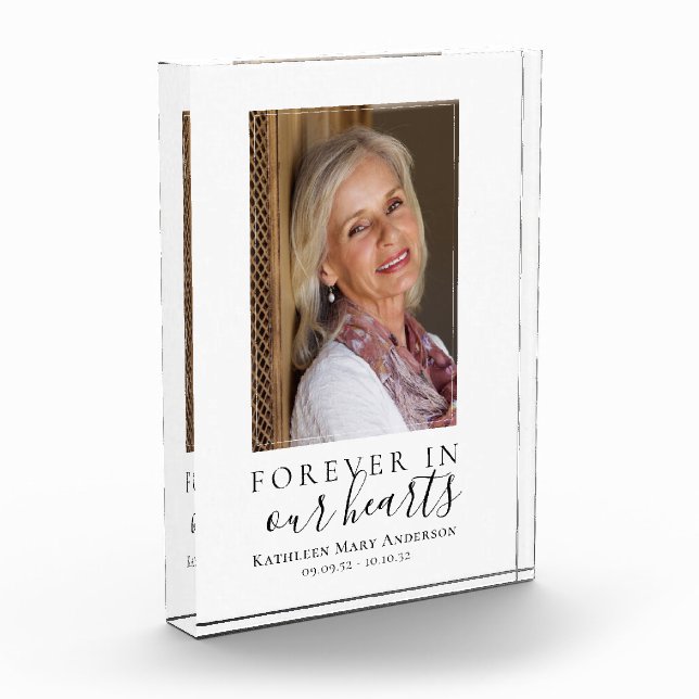 Forever in Our Hearts Photo Sympathy Memorial (Left)