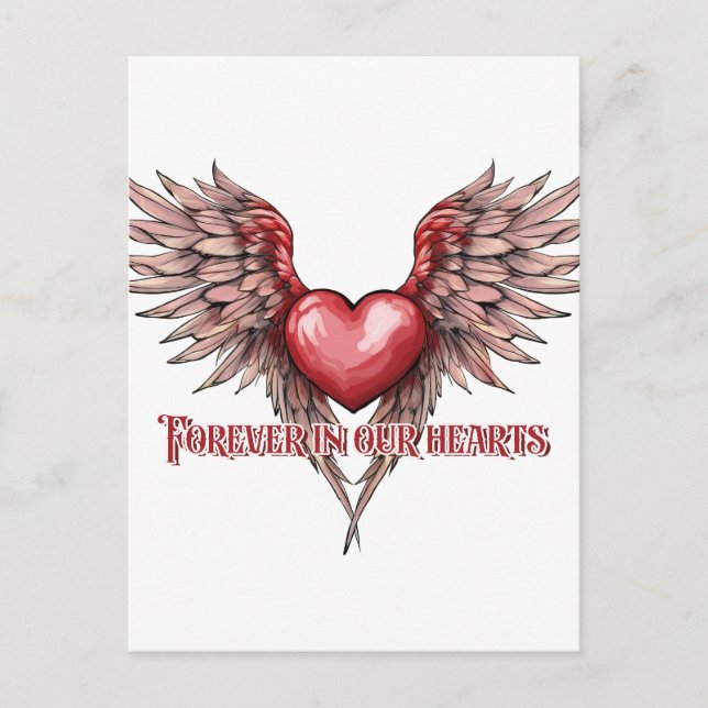 Forever in our hearts postcard (Front)