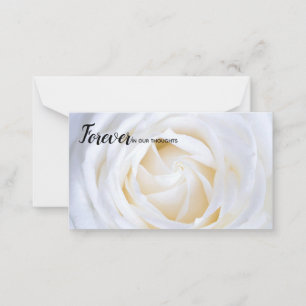 Forever in our Thoughts florist card