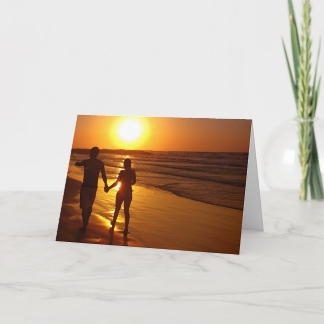 Forever, into the Sunset Thank You Card (Front)