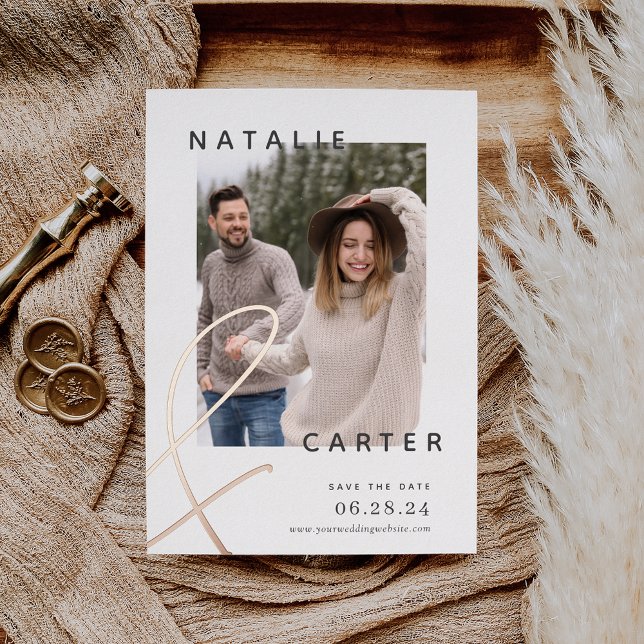 Forever Joined | Modern Photo Save The Date (Creator Uploaded)