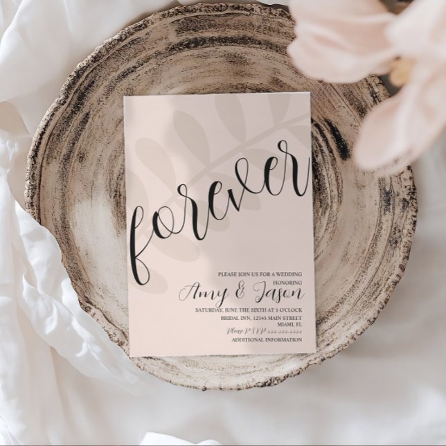 Forever Leaf Wedding Invitation (Creator Uploaded)