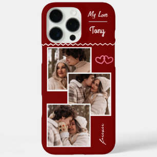 Forever Love: Custom 3-Photo Collage iPhone 16 Pro Max Case
