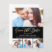 Forever Love EDITABLE COLOR Save The Date Postcard (Front/Back)