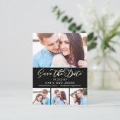 Forever Love EDITABLE COLOR Save The Date Postcard (Standing Front)
