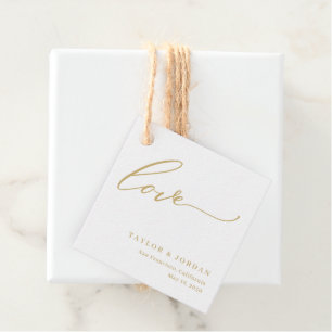 Forever Love EDITABLE COLOR Wedding Favour Tags