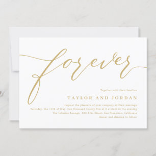 Forever Love EDITABLE COLOR Wedding Invitation
