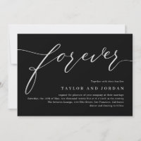 Forever Love Faire-part de mariage DE COULEUR ÉDIT