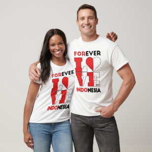Forever Love Indonesia Men White T-Shirt