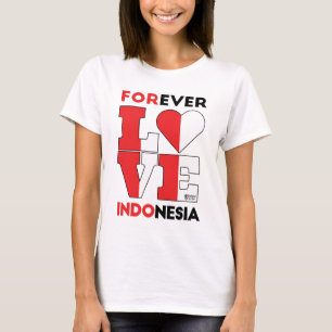 Forever Love Indonesia Women White T-Shirt