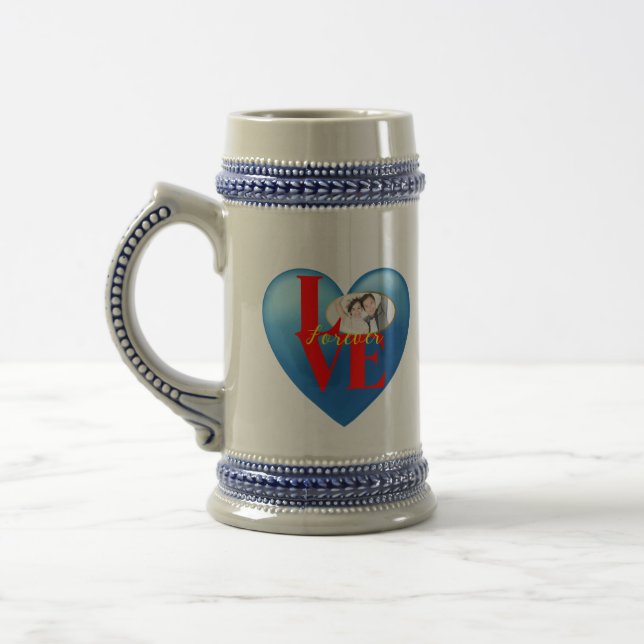 Forever Love" Personalized Photo Mug (Left)