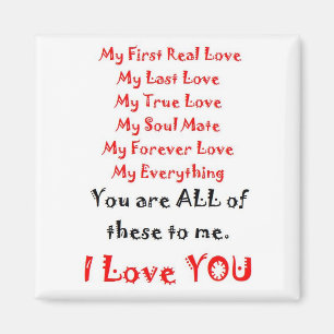 Forever Love Poem Magnet