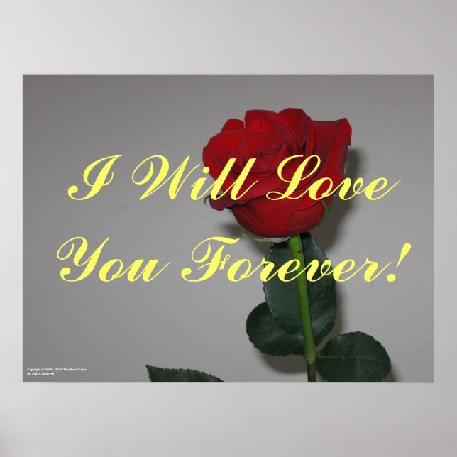 "Forever Love" poster (Front)