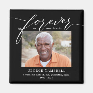 Forever Loved Editable Color Custom Photo Magnet