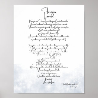 Forever Loved Grey Poster