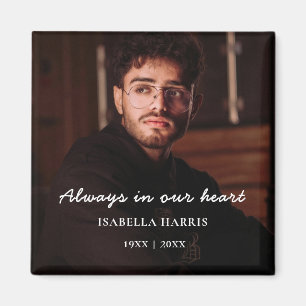 Forever Loved Modern Memorial Tribute Design Magnet