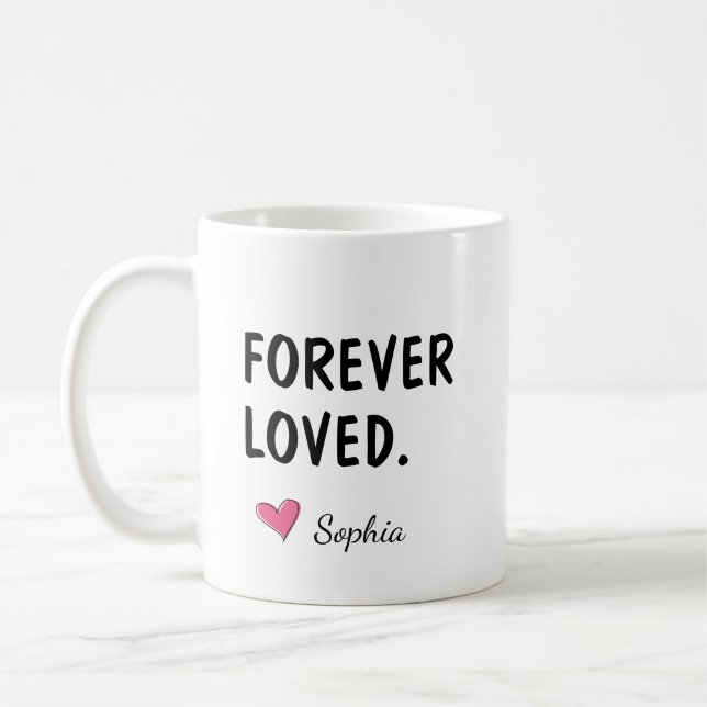 Forever Loved Personalized Daughter Gift Coffee Mug (Left)