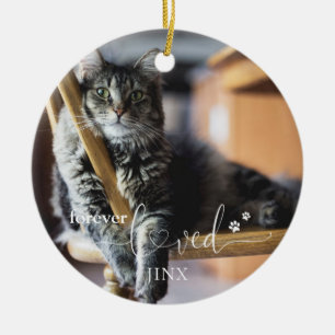 Forever Loved Pet Loss Keepsake Ceramic Ornament