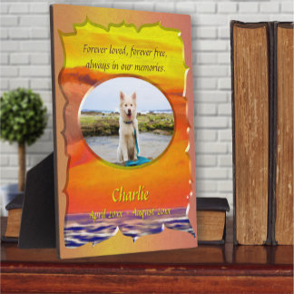 Forever Loved Pet Memorial 2443 Plaque