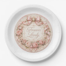 Forever Lovely Paper Plate