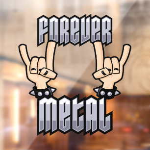 Forever Metal Heavy Metal Devil Horns Hand Signs