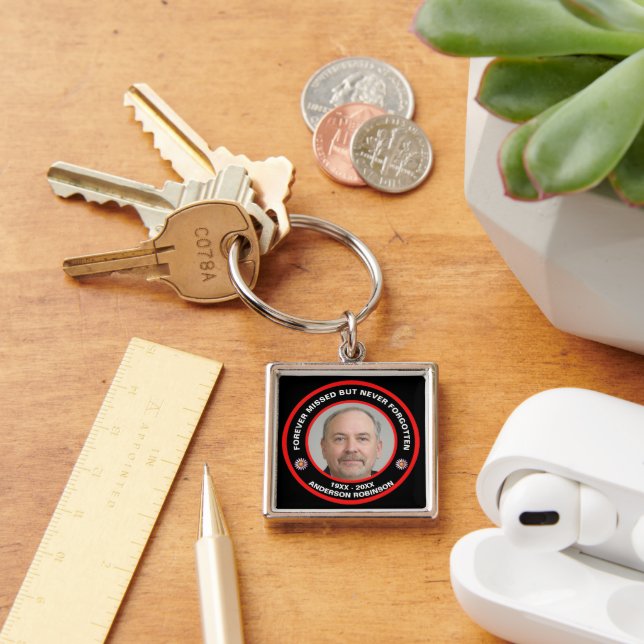 Forever Missed But Never Forgotten Funeral  Keychain (Desk)