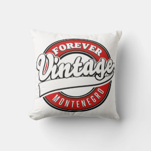 Forever Montenegro vintage logo Magnet Throw Pillow