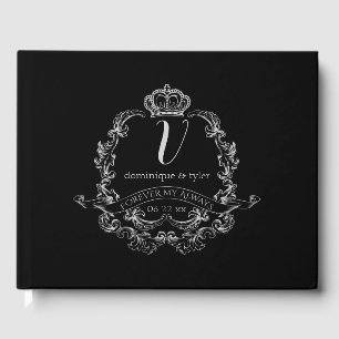 Forever my Always Royal Vintage Wedding Guest Book