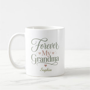 Forever My Grandma Personalized Name Gift Coffee Mug