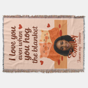 'Forever my Valentine' Throw Blanket