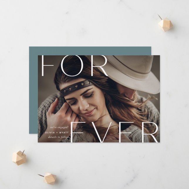 Forever Overlay | Photo Engagement Announcement (Front/Back In Situ)
