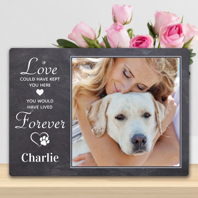 Forever Personalized Dog Loss Pet Memorial Photo Plaque (Creator Uploaded)