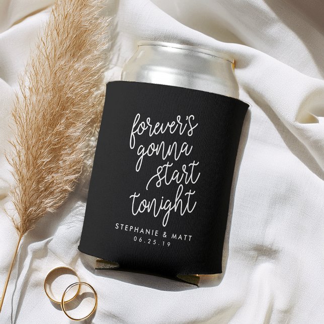 Forever | Personalized Wedding Can Cooler (Creator Uploaded)