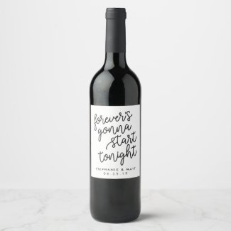 Forever | Personalized Wedding Wine Labels