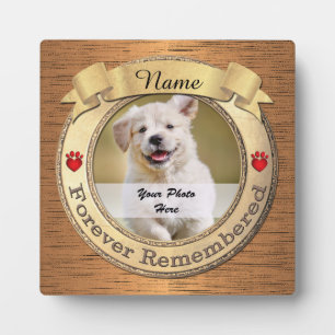 Forever Remembered Dog or Cat Memorial Plaque