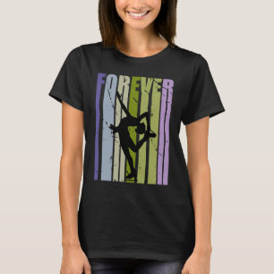 Forever Retro Ice Skating Motivational Inspiring C T-Shirt