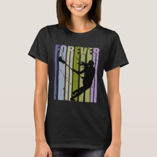 Forever Retro Lacrosse Motivational Inspiring Cute T-Shirt