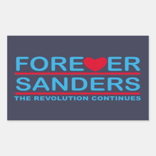 Forever Sanders, the Revolution Continues Sticker